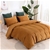 Dreamaker Corduroy Quilt Cover Set King Bed Rust