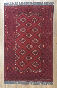 Handknotted Pure Wool Rug - Size: 144cm 
