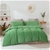 Dreamaker Corduroy Quilt Cover Set Double Bed Jade Green