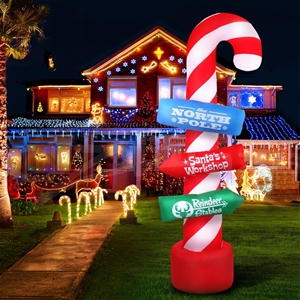 JingleJollys XMas Inflatable 2.4M Candy 