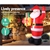 Jingle Jollys 2.4M XMas Inflatable Santa Outdoor Xmas Decorations Lights