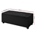 Artiss Storage Ottoman Blanket Box Black Fabric Footstool Chest Couch Toy