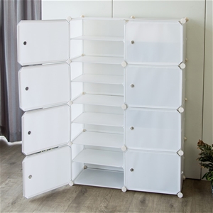 White Cube DIY Shoe Cabinet Rack Storage