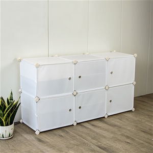White Cube DIY Shoe Cabinet Rack Storage