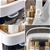 SOGA 2X 2 Tier White Countertop Makeup Cosmetic Storage Organiser w/ Handle
