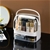SOGA 2X 2 Tier White Countertop Makeup Cosmetic Storage Organiser w/ Handle