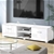 Artiss TV Cabinet Entertainment Unit Stand High Gloss Storage 140cm White