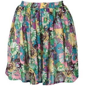 Glamorous Print Skirt