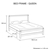 3 Pcs Bedroom Suite in Veneered Acacia Timber Slat Queen Oak Bed, Table