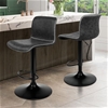 ALFORDSON 2x Bar Stools Remy Kitchen Gas Lift Swivel Chair Vintage Grey