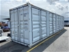 <p> 2022 40ft High Cube 4 Door Side Opening Shipping Container</p>