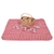 Sherwood Ascot 4 Person Natural Wicker Picnic Basket with Gingham Rug