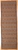 Hadnknotted Pure Wool Rustic Orange Sumak Runner - Size: 295cm x 87cm