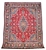 Hand Woven Medallion Deep Red With Navy Border Size(cm): 345 X 295