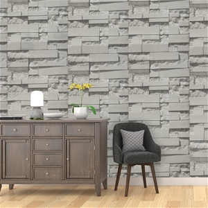 Wallpaper Brick Pattern 3D Textured Non-