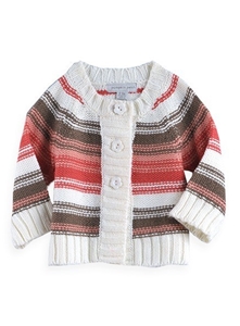 Pumpkin Patch Baby Girl's Striped Cardig