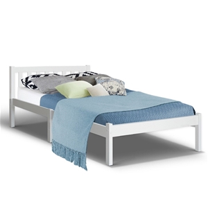 Artiss Bed Frame King Single Wooden Timb