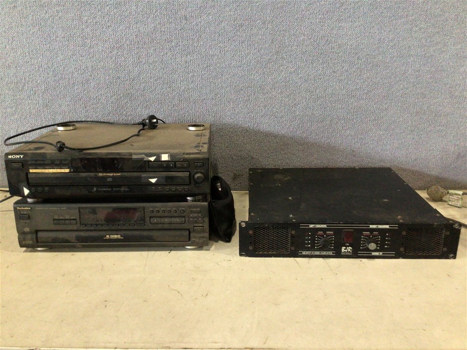 Power Amplifier & 2 x Multi Disc CD players