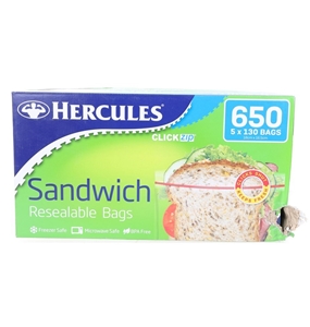 HERCULES 650pk Sandwich Bags Pack of Res
