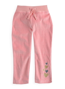 Pumpkin Patch Girl's Velour Embroidered 