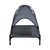 Charlies Elevated Pet Bed With Tent Light Grey Medium
