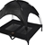 Charlies Elevated Pet Bed With Tent Black Large