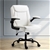 Artiss Office Chair Leather Computer Executive Gaming Study Desk White