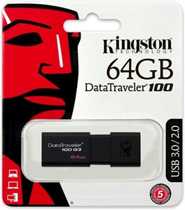 KINGSTON 100 G3 USB 3.0 DataTraveler, 64