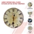 Large Vintage Wall Clock Kitchen Office Retro Timepiece