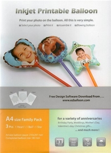 Inkjet Printable Balloons 3pcs (Family P