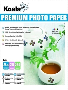 260gm A4 RC Satin Paper (20 Sheets) For 