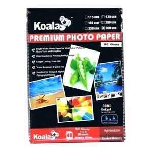 260g A6 RC Gloss Photo (20 Sheets) For K