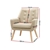 Armchair Lounge Chair Accent Armchairs Fabric Single Sofa Chairs Beige