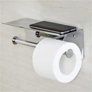 Stainless Steel Double Toilet Paper Hold