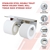 Stainless Steel Double Toilet Paper Holder Towel Roll Storage Shelf