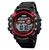 SKMEI Men's Digital Watch, 53mm, 50m WR, Chronograph, Alarms, Black/Red, 13