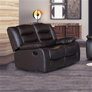 2 Seater Recliner Sofa In Faux Leather L