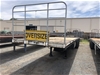 1981 Freighter 40' Triaxle Flat Top Trailer