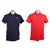 2 x Men's Polo, Incl: FILA & TOMMY HILFIGER, Size M, Apple Red & New Navy.