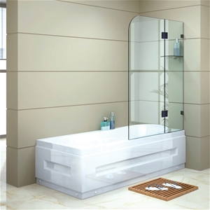 1200 x 1450mm Frameless Bath Panel 10mm 