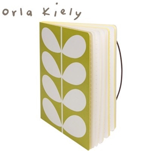 Orla Kiely A5 Perfect Bound Olive Stem N