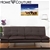 Home Couture 5 Position Sofa Bed w Arms: Chocolate
