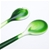 Universal Salad Servers - Green Swirl Design