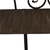 3 Tier Decorative Iron Shelf Unit - 31x27x101cm