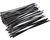 Pack of 50pc x Coated Stainless Steel Cable Ties, 4.6 x 200mm, Grade 304.