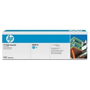 HP CB381A Toner Cartridge - Cyan, 21,000