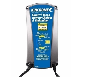 KINCROME 24V 9-Stage Battery Charger, 6a