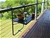 GARDEN NOW Wood Grain Balcony Table/Shelf, Can Be Adjusted To Suit Differen