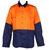 4 x WORKSENSE Cotton Drill Shirts, Size L, Long Sleeve, Orange/Navy.