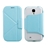 Momax Smart Case Flip Cover for Samsung Galaxy S4 (Blue)